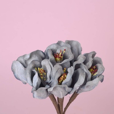 Decorative Flower Bunch Small (Grey Tulips)