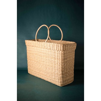 Rectangular Handcrafted Basket Bag