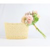 Beige Lace Oval Basket